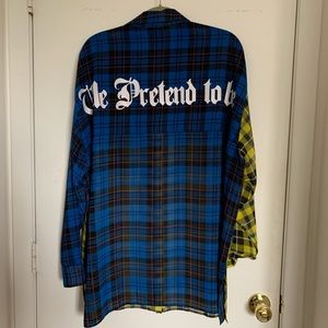 Collusion Plaid Printed Top